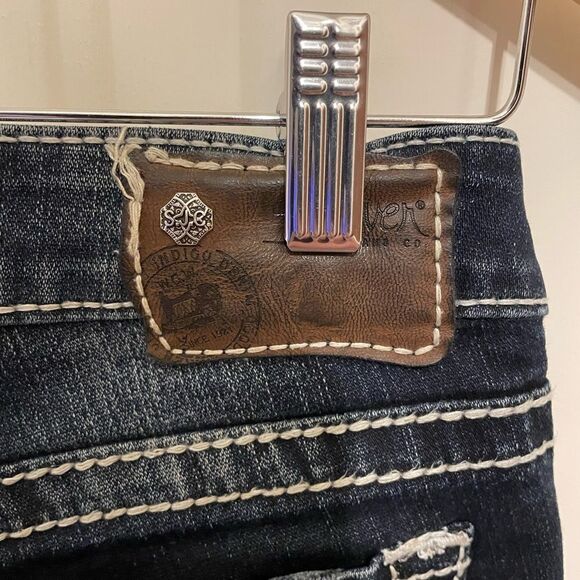 Silver Bootcut Jeans - Size 25 - Excellent Condition - Picture 5 of 7